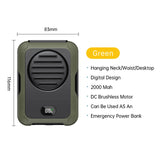 BLUE COLLAR Hanging Waist Fan 6000Mah Mini Portable Rechargeable Bladeless Cooling Fan for Hiking Climbing Sports