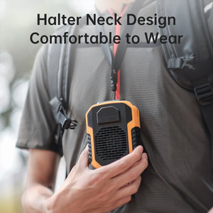 BLUE COLLAR Hanging Waist Fan 6000Mah Mini Portable Rechargeable Bladeless Cooling Fan for Hiking Climbing Sports