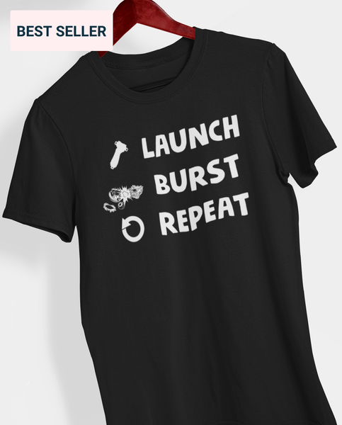 Launch, Burst Repeat T-shirt